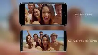 DOOGEE MIX 2, compare wide-angle camera with usual camera