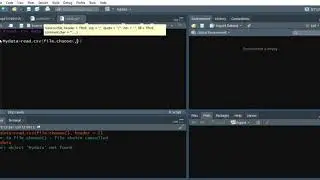 Import .csv file into R studio using the file.choose() function