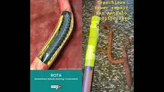 Trenchless sewer stent #plumber #trenchlesstechnology