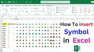 how to insert symbol in excel | inserting of symbols in excel | microsoft excel tutorial