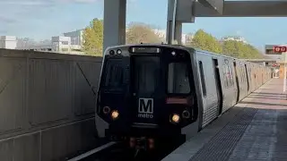 WMATA Metrorail Kawasaki 7000 Series On The Silver Line At Reston Town Center Station