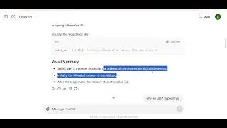 assign value to allocated memory*point_var = 45;