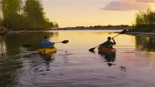 Sunset river