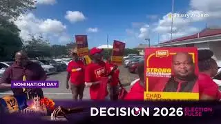 BLP's Chad Blackman arrived at the Gordon Greenidge Primary School