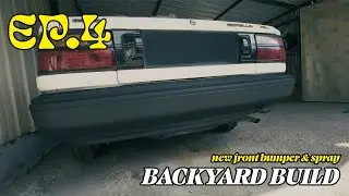 Bumpers Spray Painting on my 1987 Corolla - EP.4