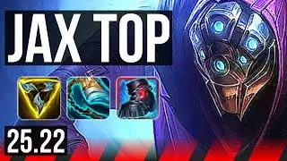 JAX vs DARIUS (TOP) | 13/1/4, 6 solo kills, Godlike | EUNE Master | 25.22