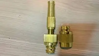 Water Brass Hose Nozzle Sprayer Adjustable Heavy Duty Nozzle with High Pressure Water Gun