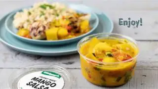 Stew Leonard's Grilled Sea Scallops with Mango Salsa
