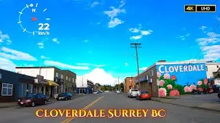 Driving In Cloverdale, Surrey BC Canada