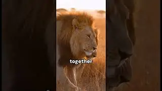 How Lions Say Hello: The Secret Greeting 🦁❤️leones #facts #animallife #animales #shortsvideo