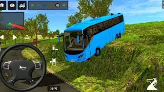 New bus driving 3d game 👍 New euro coach bus simulator || bus simulator indonesia #games