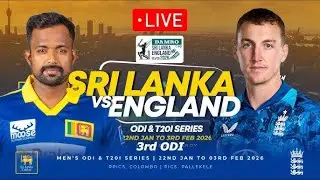 🔴 LIVE | 3rd ODI | England tour of Sri Lanka 2026