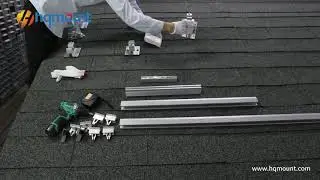 Patent asphalt shingle roof project solar mounting system installation process