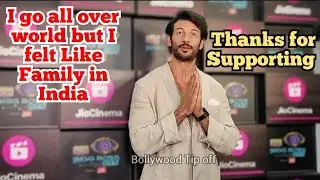 Jad Hadid say thanks to each and every fan to make him Familier in India