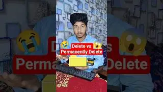 Delete vs Permanently Delete 😲 | Computer Basics PART-3 #shorts