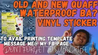 NEW QUAFF VINYL VS OLD QUAFF VINYL USING PIGMENT AND DYE INK | WATER PROOF TEST