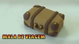 🔴 FAÇA uma MALA DE VIAGEM Miniatura - Tutorial Biscuit, clay, plastilina , Pasta Americana - DIY