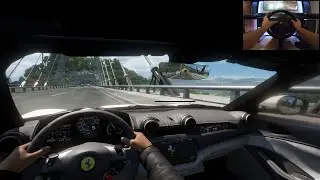 Afternoon drive with Ferrari Portofino Drop-top  | Forza Horizon 5 | Thrustmaster T300RS gameplay