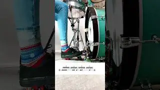 Heel-Toe Technique | Sextuplets 👟💨💥 #speed #bassdrum #heeltoe #christinneddens  #shorts #stance