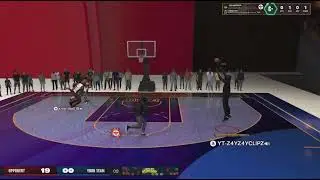 We went against a Center 99 Defensive rebound a good offensive rebound. (The Comeback is crazy)
