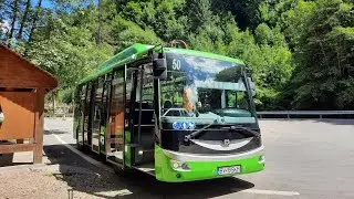 Brașov: Călătorie cu autobuzul SOR EBN 8 #2124 (linia 50) între stațiile Solomon - Pe Tocile