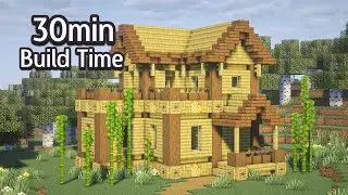 Bamboo Starter House: Minecraft tutorial