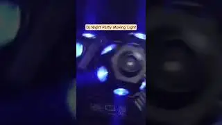 dj setup night party show moving light effect show test