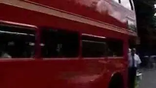 RM613 arriving at Bow Garage Centenary Open Day