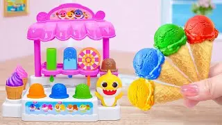 💞Rainbow Ice Cream💞Amazing Miniature Rainbow Ice Cream Cake Decorating Ideas Recipe💞By Sweet Baking💞