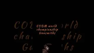 CODM world championship gunsmith #gaming#gamer #callofduty#sniper #gunsmithcodm#shorts