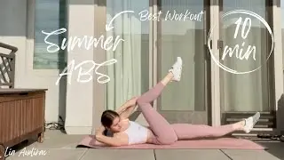 10-Min Summer Abs &mdash; Ballet-Inspired Core Workout (No Equipment, No Jumping)
