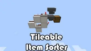Tileable Item Sorting System (Uses few hoppers) (1.8)