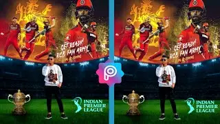 PicsArt RCB Photo Editing_| IPL Photo Editing tutorial_| #NR Editz Zone#
