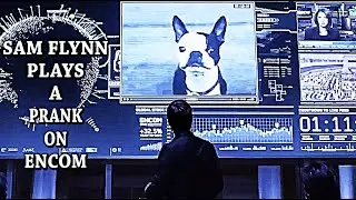 SAM FLYNN plays a prank on ENCOM - TRON: Legacy