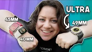 Apple Watch Ultra Size Comparison vs Series 8 on Wrist!