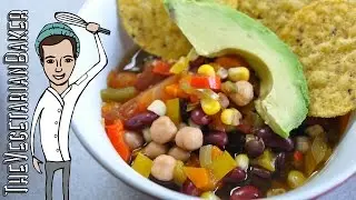 How To Make Vegan Three Bean Chili | TheVegetarianBaker