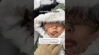 In Scandinavian countries babies nap outside in the winter 🥶 🍼