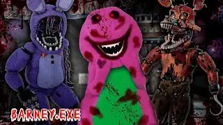 Minecraft FIVE NIGHTS AT FREDDYS - BARNEY .EXE THREATENS TO KILL ALL THE ANIMATRONICS !!!