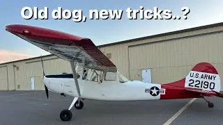 FLIGHT TESTING: L-19 Birddog flies after extensive work. #vintage #Cessna #warbird #L19