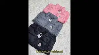 Kid's down waistcoat, size 110-150 🎁🎁 #kidswear #kidsjacket #moncler 