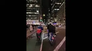 6th Avenue at Night | Stunning CitiBike Ride View | #NYCShorts