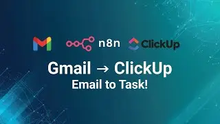 Auto-create tasks in ClickUp from Gmail emails with n8n
