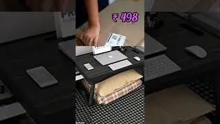 Foldable Wooden Mini Laptop Table for Bed Study Table with Drawer Tablet Mobile Holder for meesho