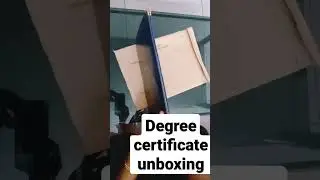 Degree certificate Unboxing video#MgUniversity#mguniversityexamnews #mgu#shorts #shortsvideo