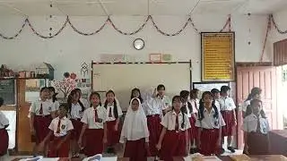 paduan suara kelas 6 UPTD SD negeri 122381,you are my sunshine