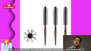 3256806788387242 1 Pcs Curly Hair Styling Roller Comb Mini Round Nylon Hair Brush With