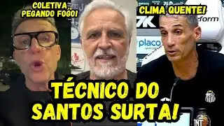 🚨 CLIMA PESADO NA VILA! TÉCNICO DO SANTOS SOB PRESSÃO, ASSUME CULPA COM ELENCO E GERA REVOLTA!