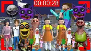 Yuta Mio Merekam Banyak Monster Hamood Habibi di sakura school simulator😱