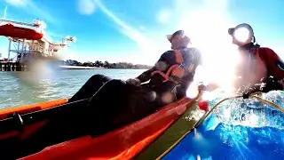 Southampton Water, Hamble River, Warsash College, Valkyrie Sea Kayak, Octane Surfski, insta360
