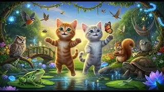 Beautiful Kittens playing on the grass - Cat sounds, Beautiful cat Videos